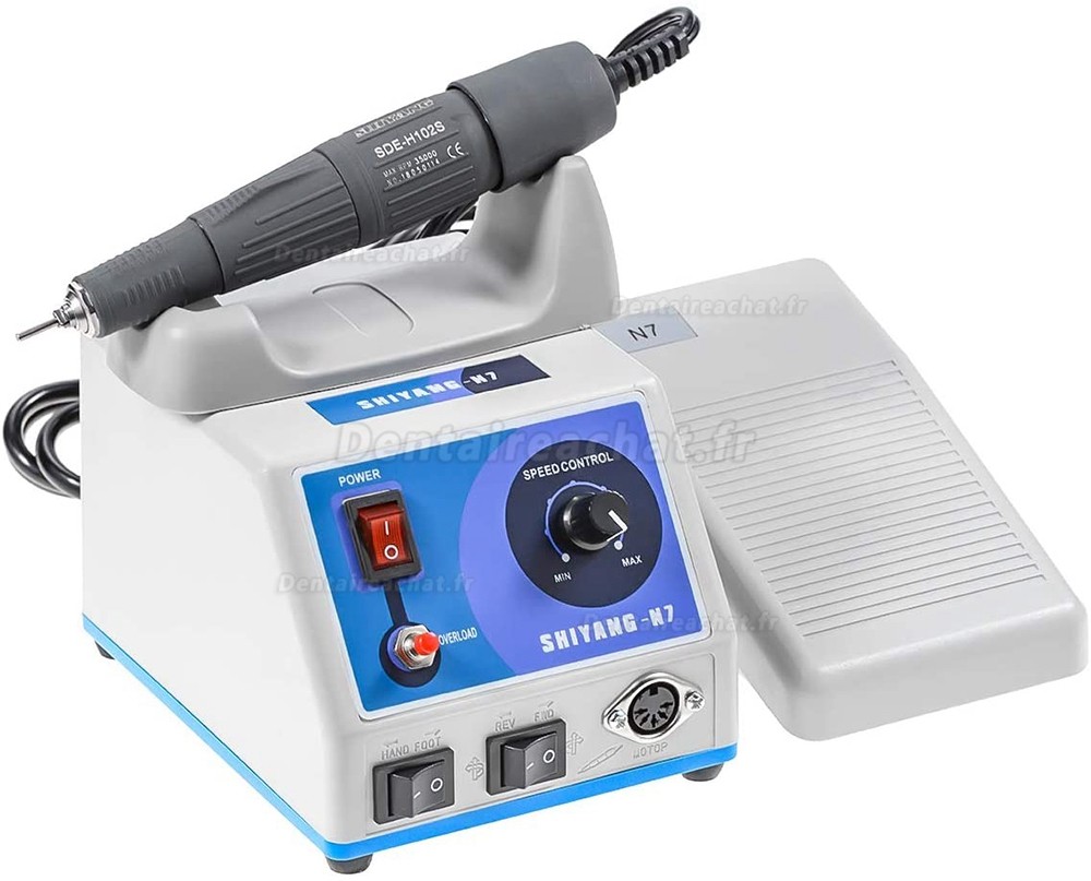 Shiyang N7S S04 Micromoteur 35.000 tr/min et micromotor pièce à main (compatible marathon)